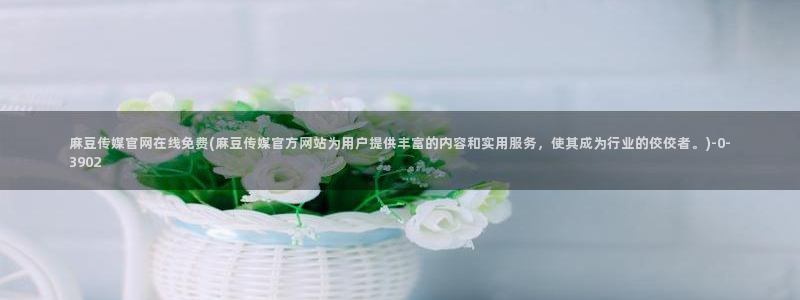 麻豆传媒映话官网：麻豆传媒官网在线免费(麻豆传媒官方网站为用户提供丰富的内容和实用服务，使其成为行业的佼佼者。)