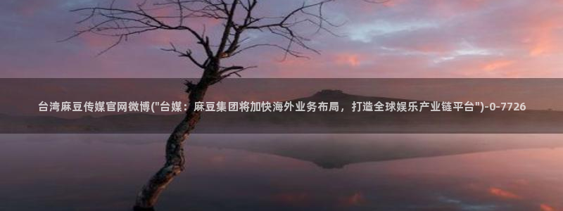 麻豆传媒官网版：台湾麻豆传媒官网微博(\